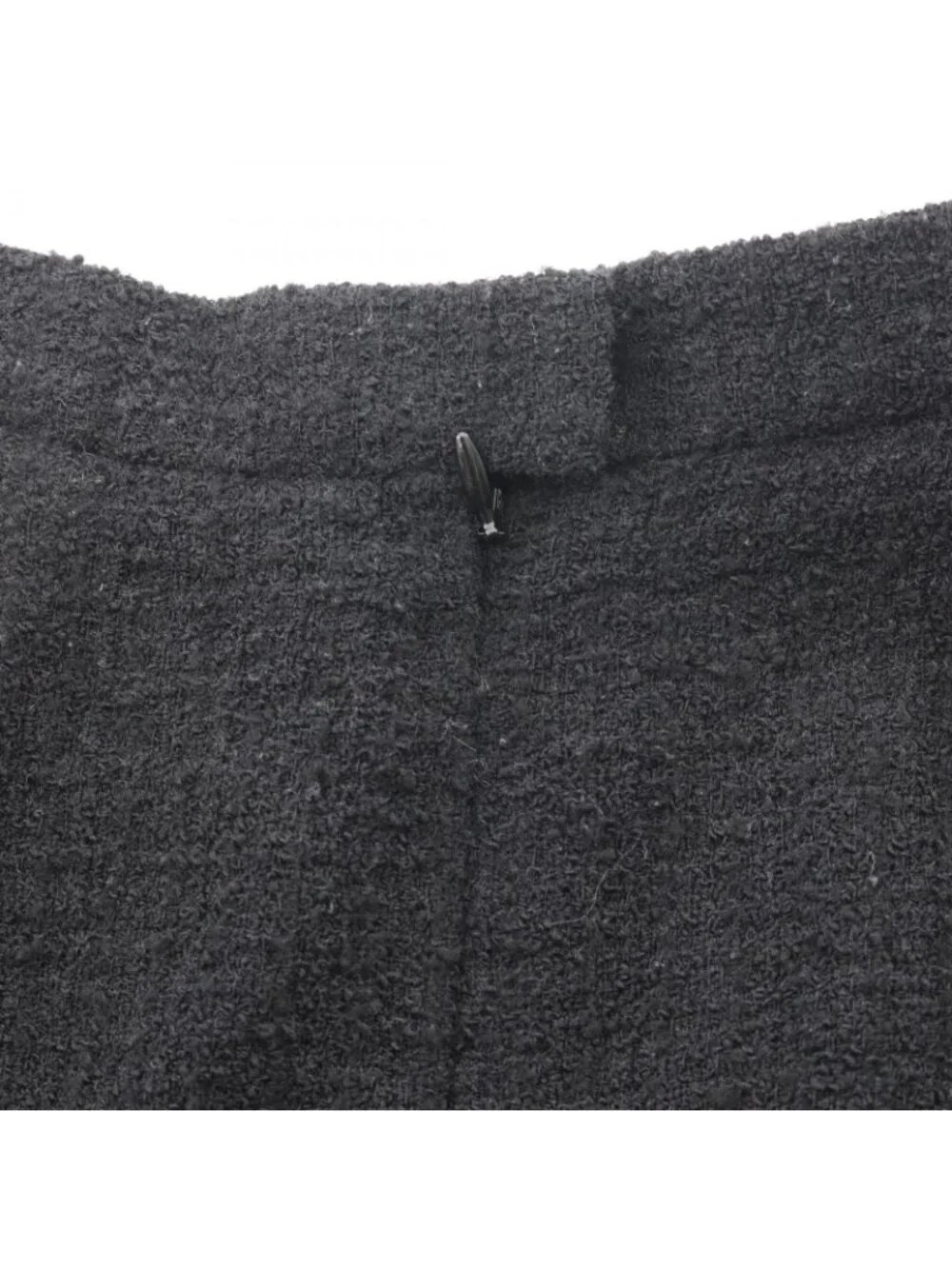 Chanel Suit CC Logo Button Tweed Wool Skirt